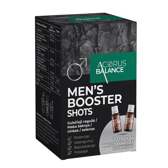 Buy ACORUS BALANCE MEN'S BOOSTER SHOTS, oral solution, 10ml, N14 - Vitaza UK Supplements UK