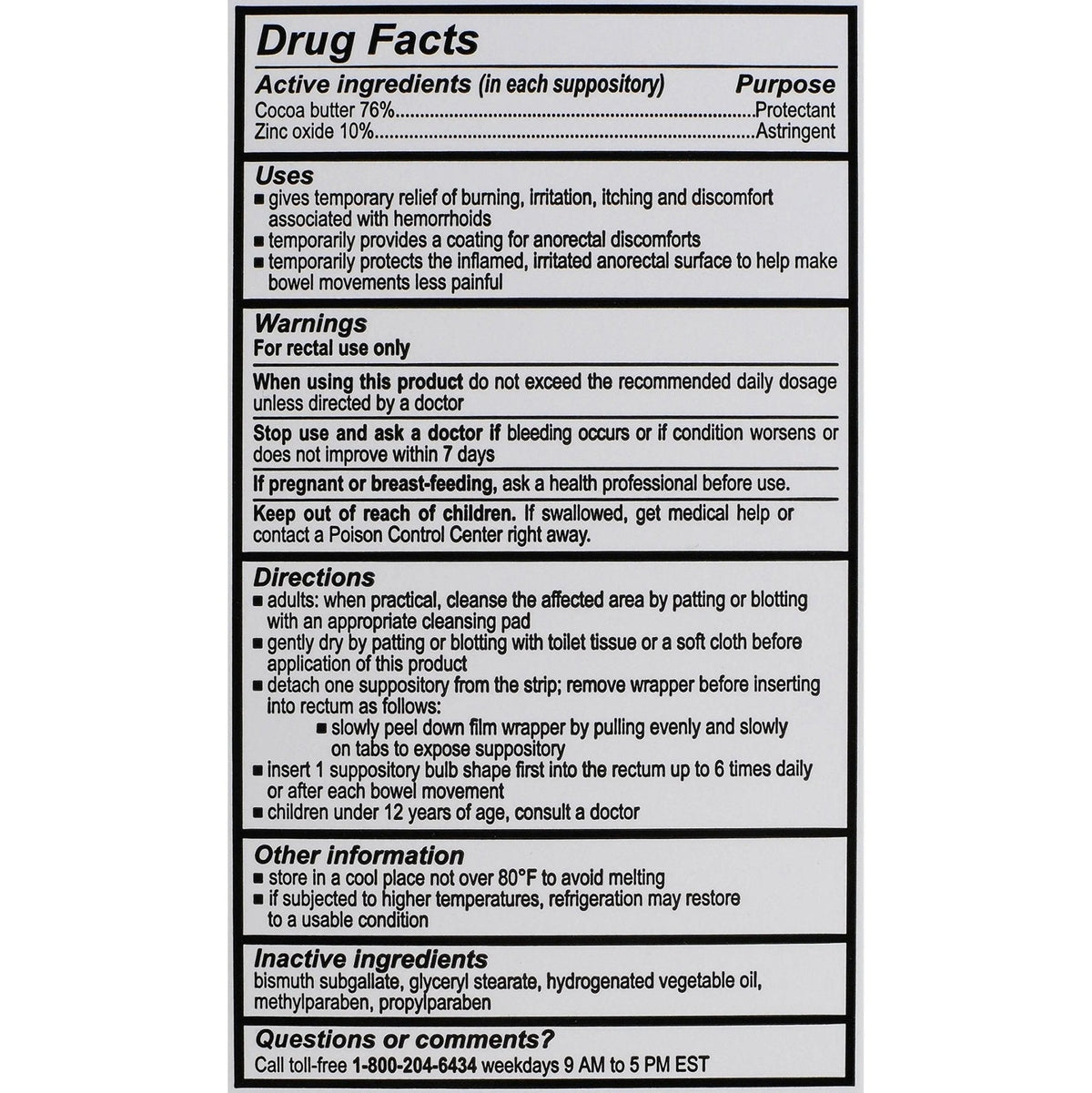 Calmol 4 Hemorrhoidal Suppositories with Soothing Natural Ingredients, 24 Count - Maple Wellness Supplements
