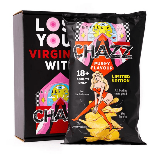 Buy CHAZZ PUSSY Flavor Potato Chips 18+ ADULTS ONLY !!! Great for parties!!! - Vitaza UK Supplements UK