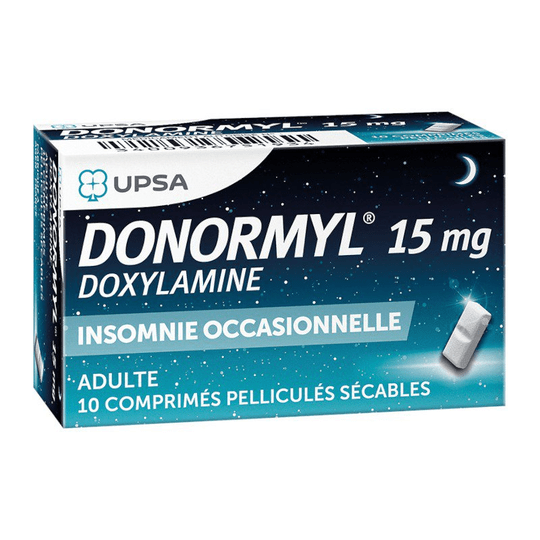 Donormyl Tablets UPSA, 10 Tabs - Insomnia Treatment - Maple Wellness Supplements
