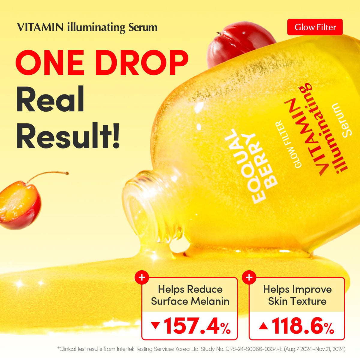 Buy EQQUALBERRY Vitamin Illuminating Serum | Niacinamide 4% + Brightening Vitamin C Face - Vitaza UK Supplements UK