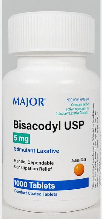 Buy Major Bisacodyl 5 mg 1000 Coated Tablets - Vitaza UK Supplements UK