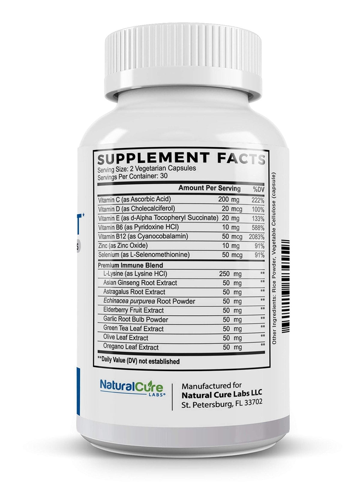 Natural Cure Labs Premium Immune Support - Maple Wellness Supplements