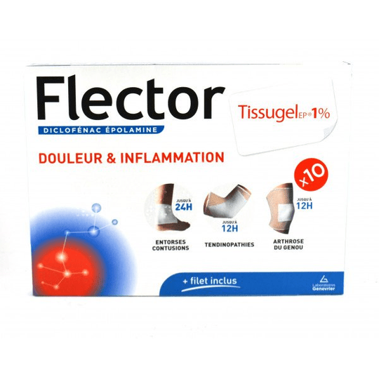 Buy Tissugel Gel 1% - Analgesic & Anti-Inflammatory - 10 Patches - Vitaza UK Supplements UK