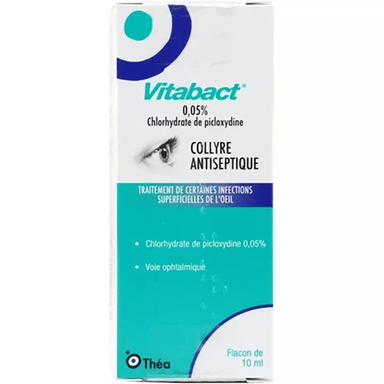 Buy Vitabact 0.05% Antiseptic Eye Drops 10ml - Vitaza UK Supplements UK