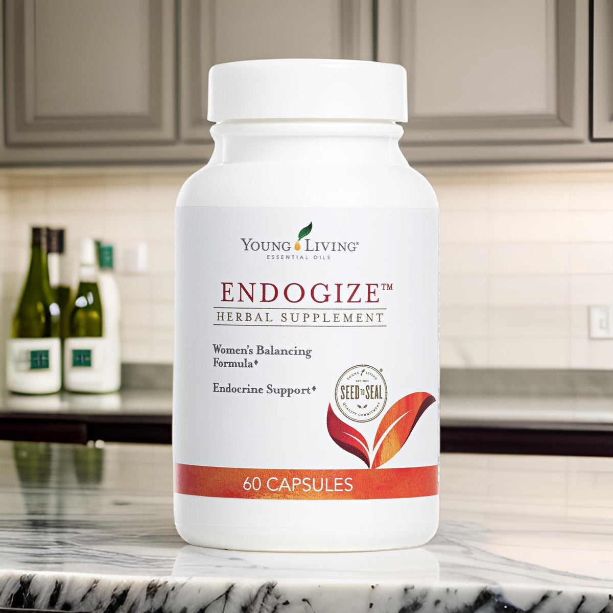 Young Living - EndoGize 60 Capsules | Hormonal Health & Endocrine System Support with Essential Oils | Daily Herbal Supplement for Women's Wellness & Balancing Formula - Maple Wellness Supplements