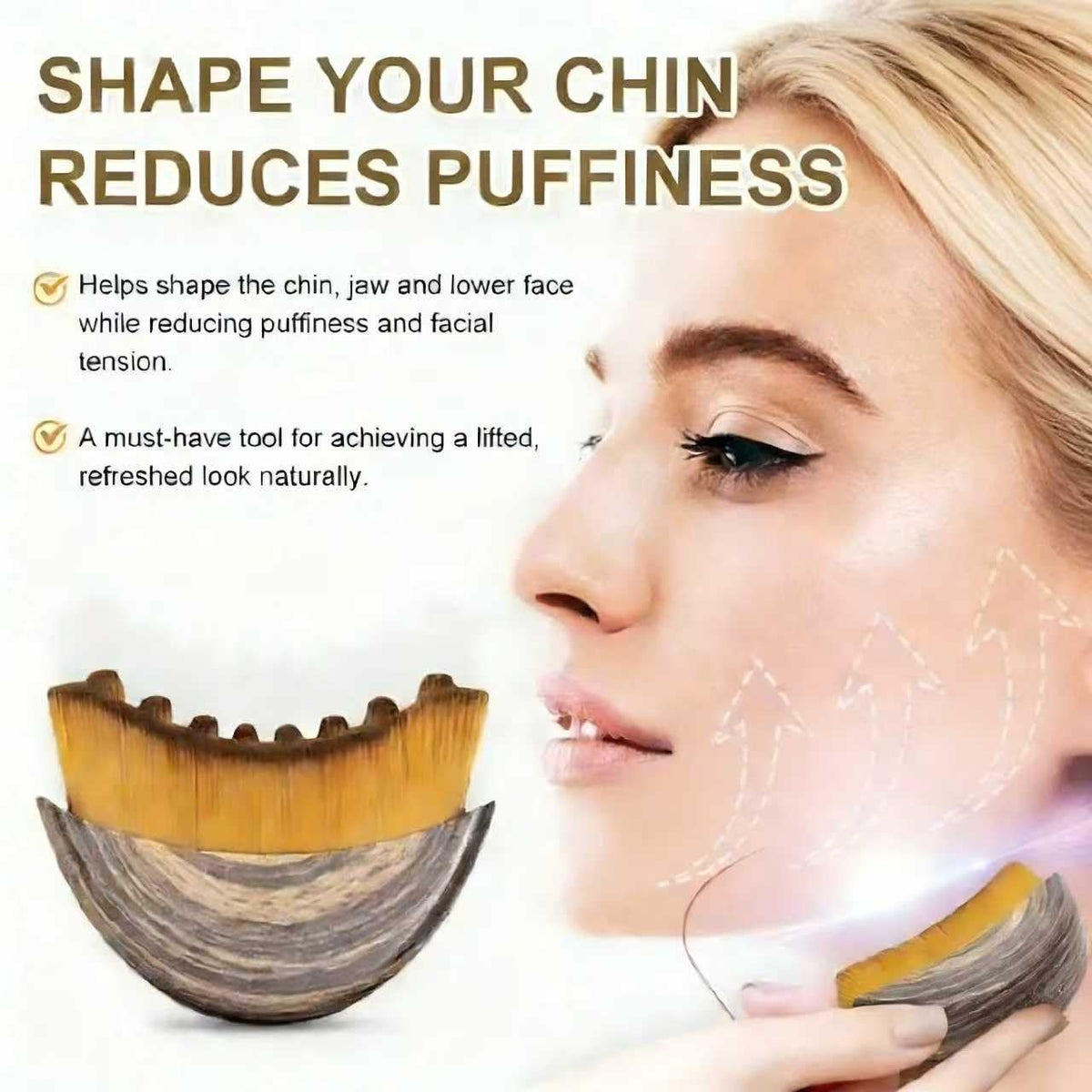 2 PCS New Lymphatic Contour Face Brush for Sculpting – Face Brush for Lymphatic Drainage, Anti-Puffiness, Detox & Lift, Improves Skin Glow & Absorption, Travel-Friendly Portable Design - Maple Wellness Supplements