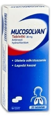20 Tabs Mucosolvan 30mg Dry Couch / Improves Respiratory Function - Maple Wellness Supplements
