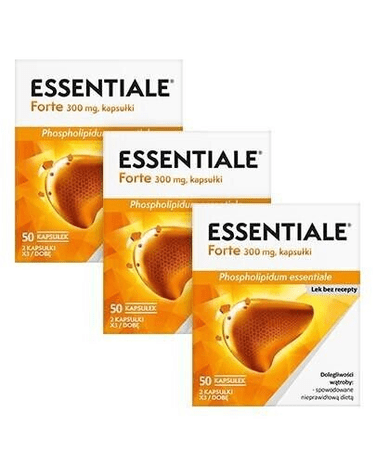 3 boxes Essentiale FORTE 300 mg, 3×50 caps Liver Protection, Health, Detox - Maple Wellness Supplements