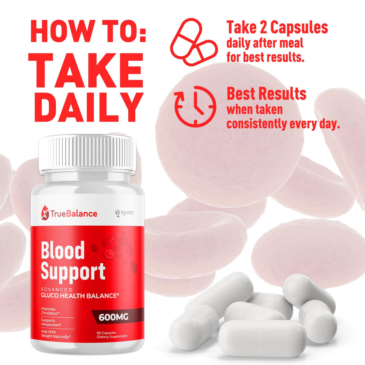 (3 Pack) True Balance Capsules, Official TrueBalance Glycogen Support Pills with All Natural Ingredients, Advanced Formula Support Supplement with Max Strength Vitamins for Women & Men (180 Capsules) - Maple Wellness Supplements