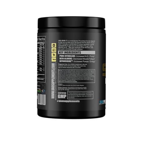 UXO Send IT Preworkout (Blue Hawaiian Flavor)