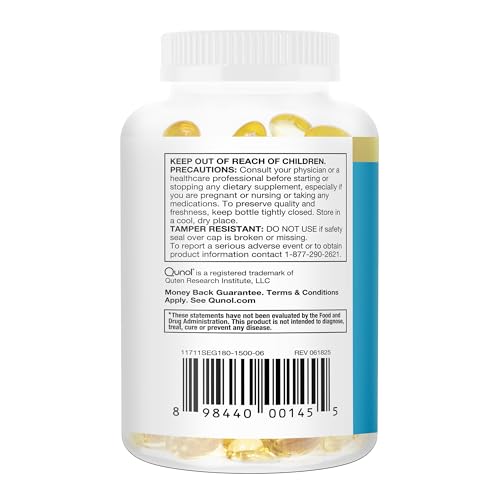Buy supplements Qunol Fish Oil Omega 3 Mini Softgels, 1000mg Omega 3 EPA + DHA, Ultra Pure Supplements, Heart Health Support, Lemon Flavor - Vitaza UK Supplements UK