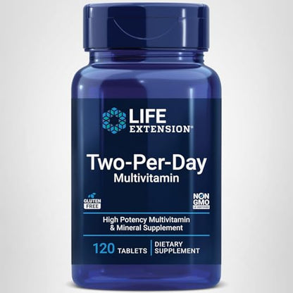 Buy supplements Life Extension Two-Per-Day Multivitamin - Packed with Over 25 Vitamins, Minerals & Extracts -Vitamins B6, C, D - Zinc - Two-Month Supply - Vitaza UK Supplements UK