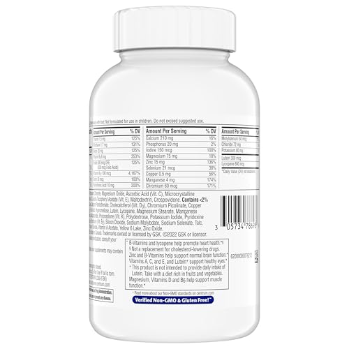 Buy supplements Centrum Minis Silver Multivitamin for Men 50 Plus, Multivitamin/Multimineral Supplement, Vitamin D3, B-Vitamins and Zinc, Non-GMO Ingredients, Supports Memory - Vitaza UK Supplements UK