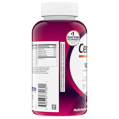 Buy supplements Centrum Multivitamin for Women, Multimineral Supplement with Iron, Vitamin D3, B Vitamins and Antioxidant Vitamins C and E, Gluten Free - Vitaza UK Supplements UK