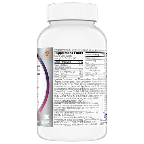 Buy supplements Centrum Minis Silver Women's Multivitamin for Women 50 Plus, Multimineral Supplement with Vitamin D3, B Vitamins, Non-GMO Ingredients - Vitaza UK Supplements UK
