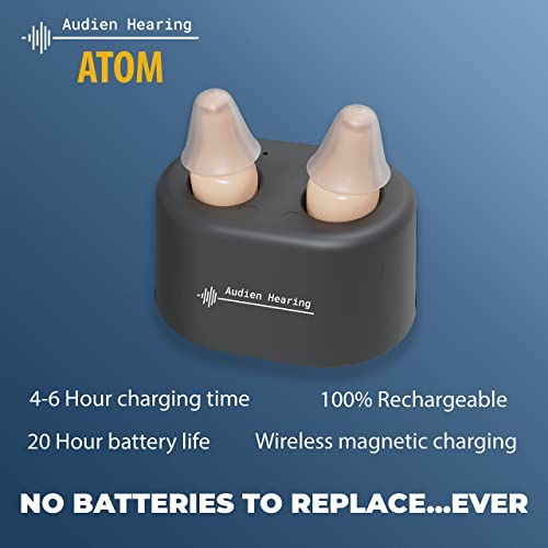 Audien ATOM Rechargeable Hearing Amplifier to Aid and Assist Hearing Audien HearingBuy Supplements Australia