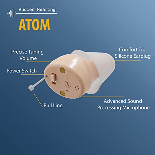 Audien ATOM Rechargeable Hearing Amplifier to Aid and Assist Hearing Audien HearingBuy Supplements Australia