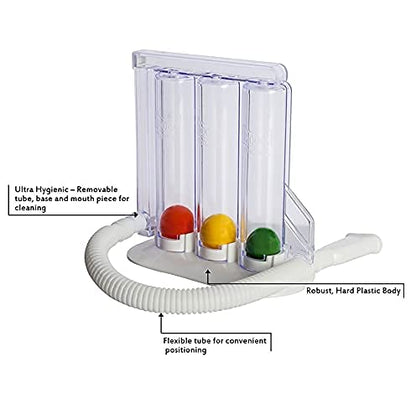 HealthAndYoga(TM) Deep Breathing Exerciser - Breath Exercise Measure SoulGenieBuy Supplements Australia
