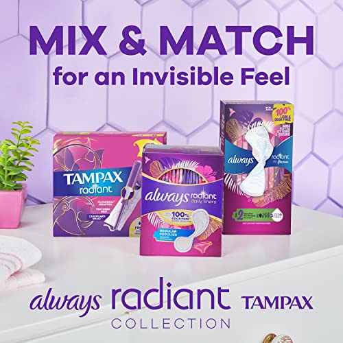 Tampax Radiant Tampons, Super Absorbency, With Leakguard Braid, Unscented, 28 Count TampaxBuy Supplements Australia