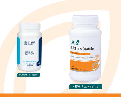 Buy supplements Klaire Labs SFI Health Lithium Orotate 4.8 mg - May Help Balance Mood - Bioavailable Lithium Orotate Supplement - Trace Minerals Promote Focus, Memory - Vitaza UK Supplements UK