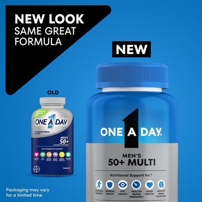Buy supplements One A Day Men’s 50+ Healthy Advantage Multivitamin, Multivitamin for Men with Vitamins A, C, E, B6, B12, Calcium and Vitamin D, Tablet, 200 Count (Pack of 1) - Vitaza UK Supplements UK