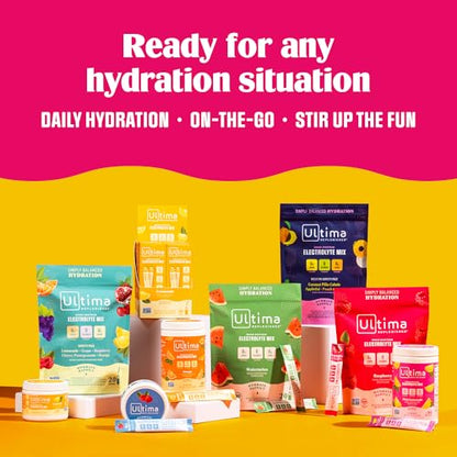 Ultima Replenisher Daily Electrolyte Drink Mix – Grape, 20 Stickpacks – Hydration Packets Ultima ReplenisherBuy Supplements Australia