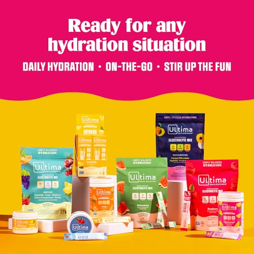 Ultima Replenisher Daily Electrolyte Drink Mix – Mocktini Variety, 18 Stickpacks – Hydration Ultima ReplenisherBuy Supplements Australia