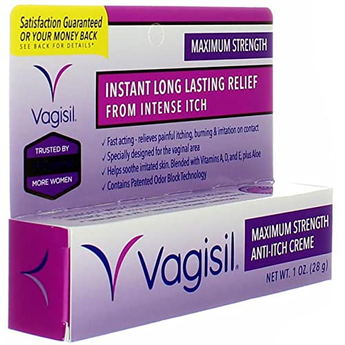 Vagisil Medicated Anti-Itch Creme Maximum Strength - 1oz, Pack of 5 VagisilBuy Supplements Australia
