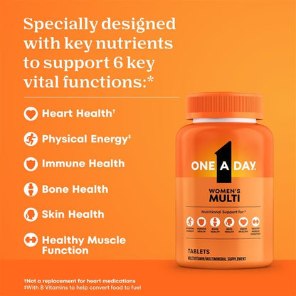 Buy supplements One A Day Multivitamin for Women- Daily Vitamins for Woman with Biotin, Calcium, Folic Acid, Iron & Zinc, Complete Women’s Vitamins - Vitaza UK Supplements UK