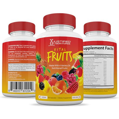 (Set of 2) Vital Fruits and Veggies Supplement Red & Green Superfoods Whole Food Justified LaboratoriesBuy Supplements Australia