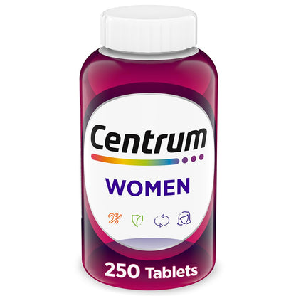 Buy supplements Centrum Multivitamin for Women, Multimineral Supplement with Iron, Vitamin D3, B Vitamins and Antioxidant Vitamins C and E, Gluten Free - Vitaza UK Supplements UK