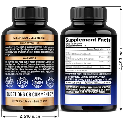 Buy supplements Magnesium Glycinate 500 mg - Chelated Supplement - High Absorption Form of Magnesium - Support for Sleep, Muscle & Heart Health - Vitaza UK Supplements UK