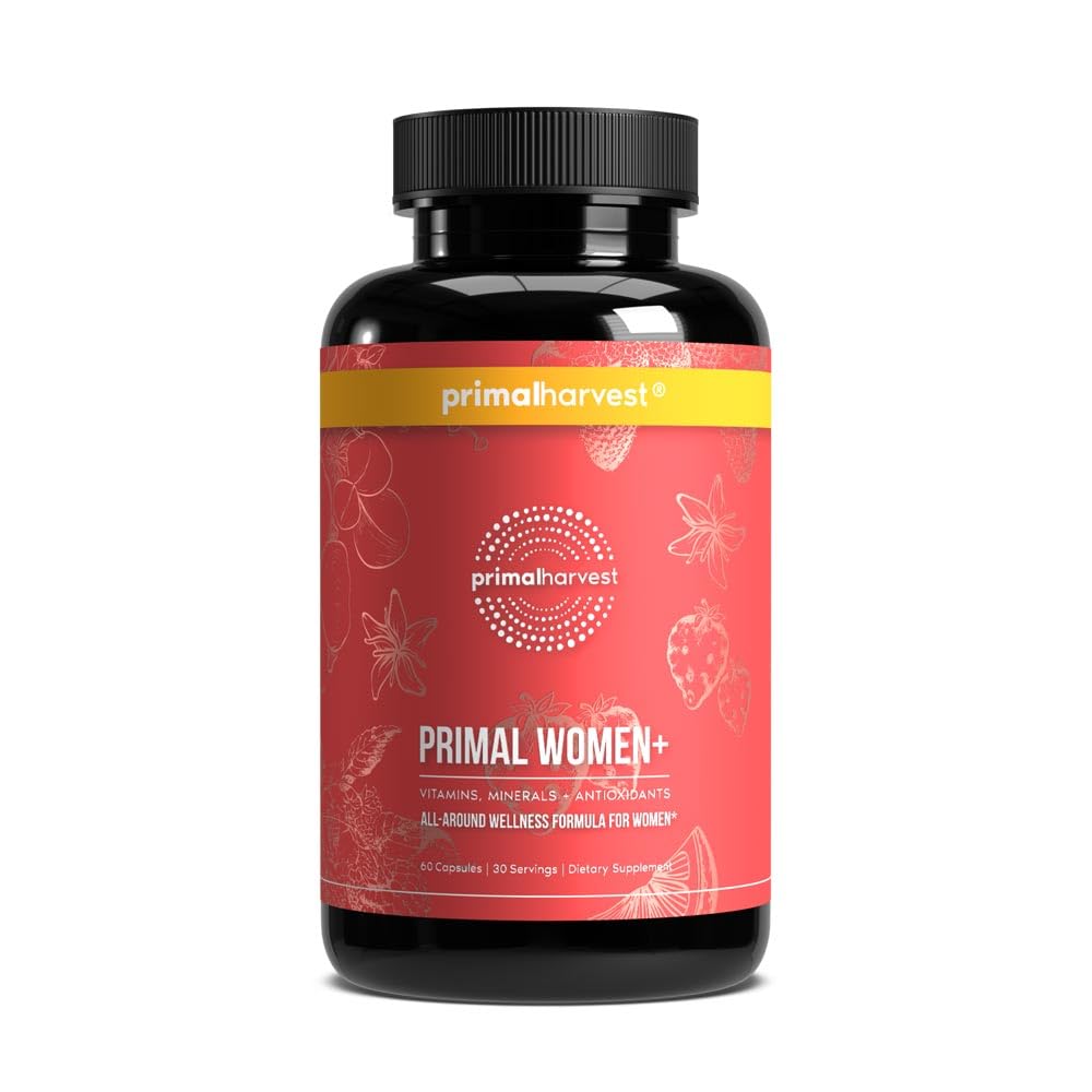 Buy supplements Primal Harvest Women+, Woman's Multivitamin Vitamin A, Vitamin C, Vitamin D and E, Vitamin B12, B6, Biotin - Vitaza UK Supplements UK