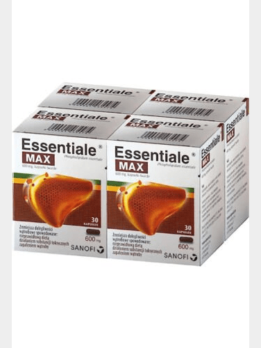 Buy ​6× Sanofi Essentiale Max 600mg, Liver Health Support Protection 6x30 Capsules - Vitaza UK Supplements UK