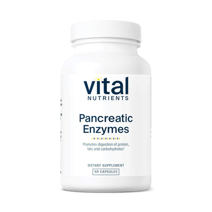 Buy supplements Vital Nutrients Pancreatic Enzymes 1000mg (Full Strength) - Pancreatin Digestion Supplement with Protease, Amylase & Lipase - Digestive Enzymes - Vitaza UK Supplements UK