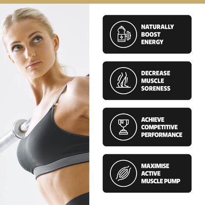 MetCon Power Pre-Pump Nitric Oxide Booster - Pre-Workout Supplement - Increase Blood Flow & Amplify Strength Naturally