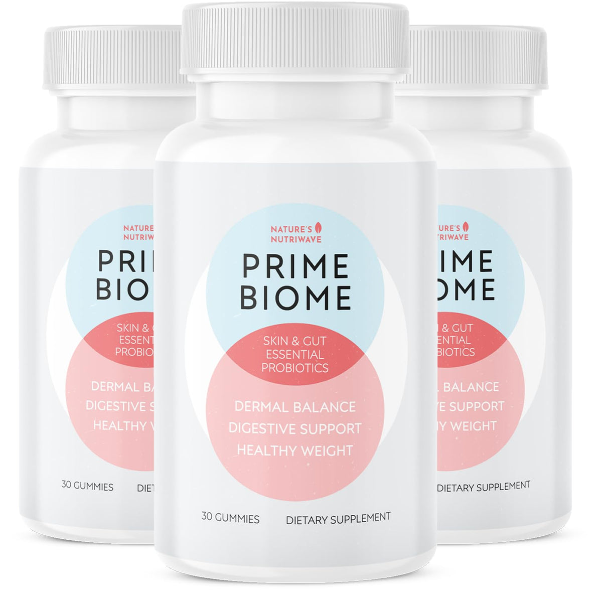 Buy supplements Nature’s NutriWave PrimeBiome Probiotic Gummies – Plant-Based Blend with Inulin, Lion’s Mane, Ginger & More– Non-GMO, No Stimulants, Vitaza UK Supplements UK