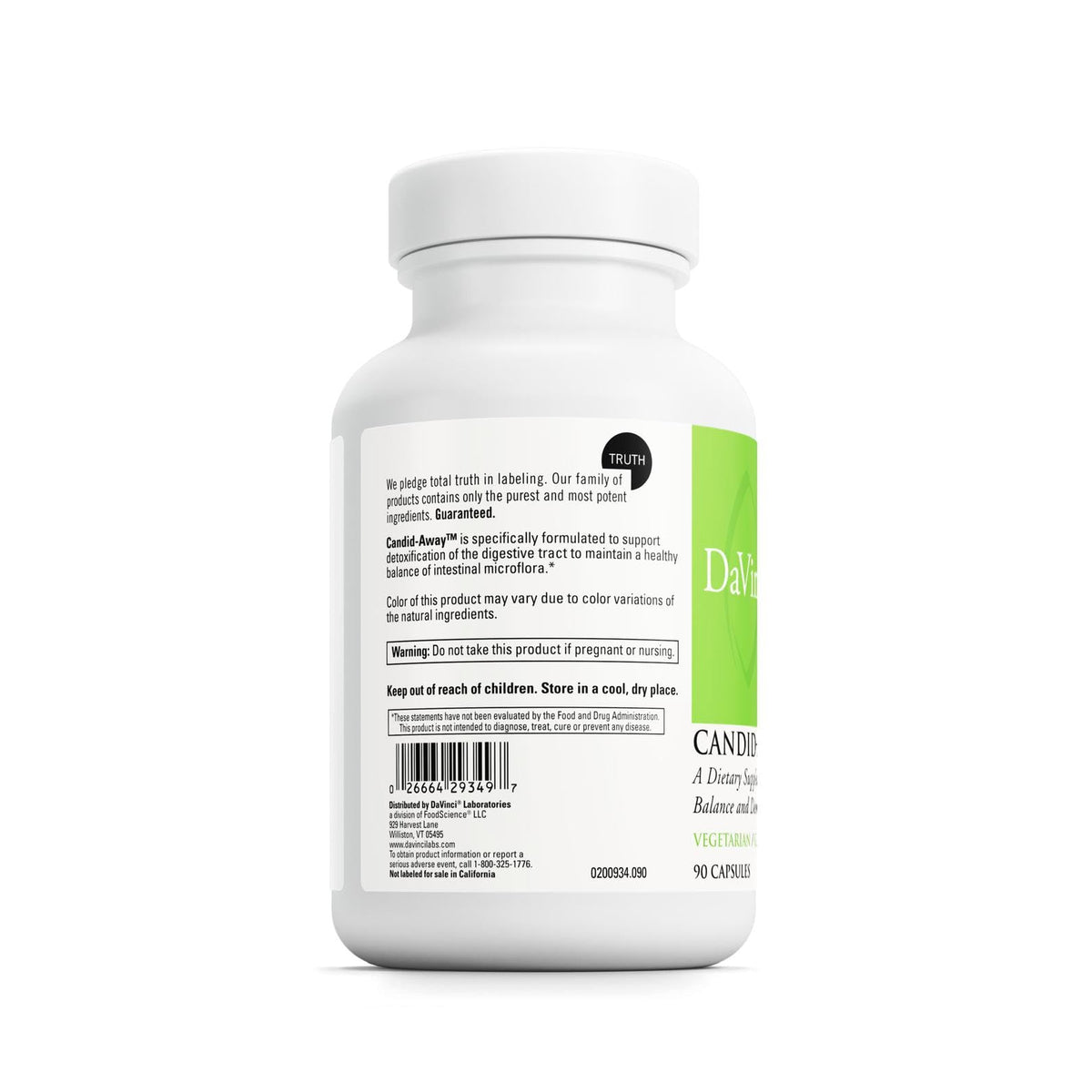 Buy supplements DAVINCI Labs Candid-Away - Digestive Gut Health Support, Immune System Support with Digestive Enzymes, Calcium, Magnesium & More - Vitaza UK Supplements UK