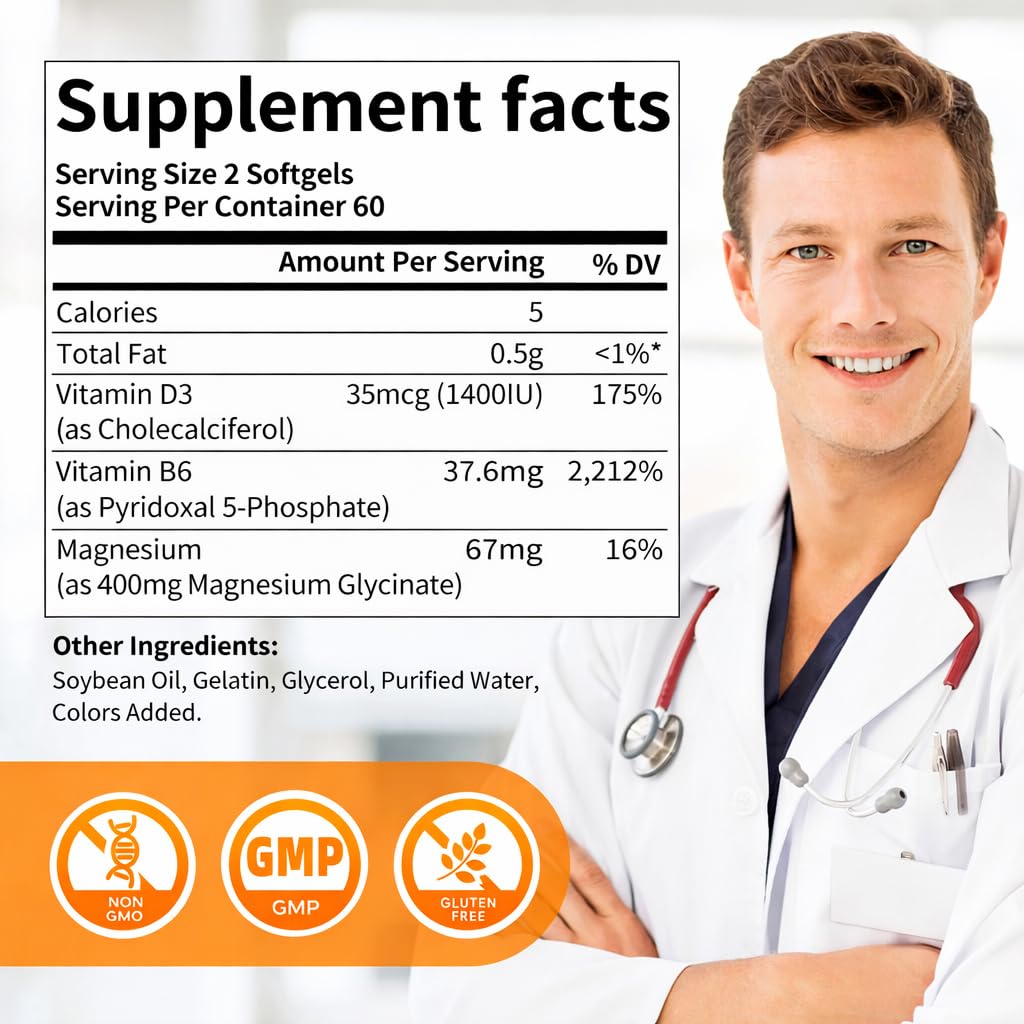 Buy supplements Magnesium Glycinate 400mg Softgels with Vitamin D3 & B6,Small Easy to Swallow Gel Caps,High Absorption, Gentle on Stomach,Supports Sleep, Vitaza UK Supplements UK
