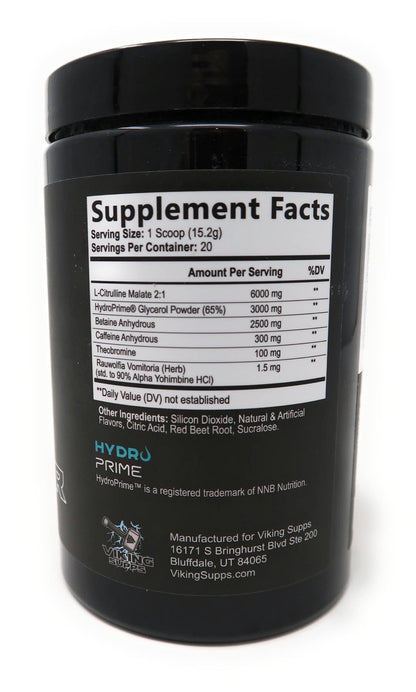 Viking Supps Pre Workout Supplement - Powerful Pre-Workout Formula for Intense Energy & Focus Berseker Pre-Workout, Paradise Candy Flavor - 10.72 Oz