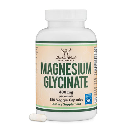 Buy supplements Magnesium Glycinate 400mg | 180 Capsules | Sleep, Muscle, & Heart Support | Vegan, Third Party Tested, Gluten Free - Vitaza UK Supplements UK