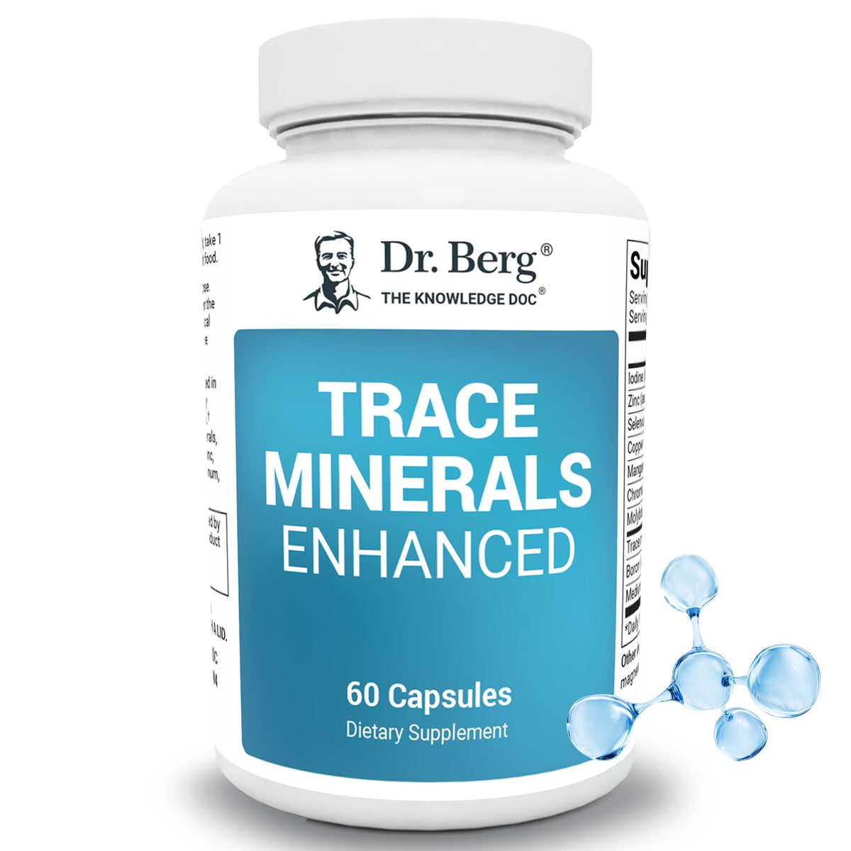 Buy supplements Dr. Berg Trace Minerals Enhanced Complex - Complete with 70+ Minerals Including 10 mg of Zinc - Dietary Supplement - 60 Capsules - Vitaza UK Supplements UK