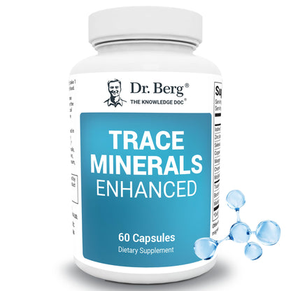 Buy supplements Dr. Berg Trace Minerals Enhanced Complex - Complete with 70+ Minerals Including 10 mg of Zinc - Dietary Supplement - 60 Capsules - Vitaza UK Supplements UK