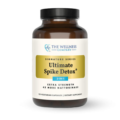 Buy supplements The Wellness Company Ultimate Spike Detox – Dr. McCullough Designed - 3-in-1 Nattokinase, Turmeric, & Bromelain Extra Strength - Vitaza UK Supplements UK