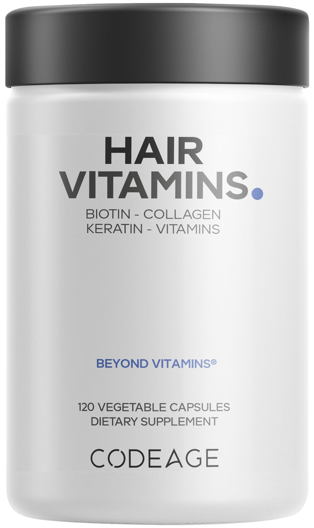 Buy supplements Codeage Hair Vitamins 10000 mcg Biotin, Keratin, Collagen, Vitamin A, B12, C, D3, E, Zinc, Turmeric, Probiotics, Enzymes, Inositol - Hair Care Support - Vitaza UK Supplements UK