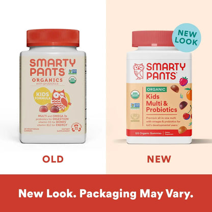 SmartyPants Organic Kids Multivitamin Gummies: Probiotics & Kids Probiotic Immunity Gummies: Prebiotics & Probiotics for Digestive Health and Immune Support Supplement SmartyPantsBuy Supplements Australia