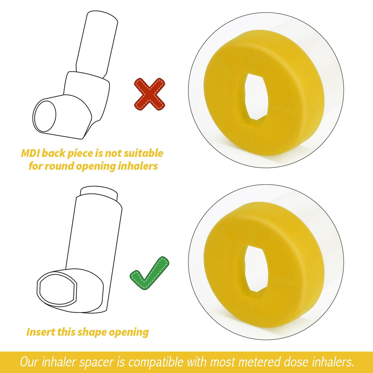 Fivepropy Handheld Spacer for Infant, Toddle, Baby, Kids and Adults with 2 Comfortable FivepropyBuy Supplements Australia