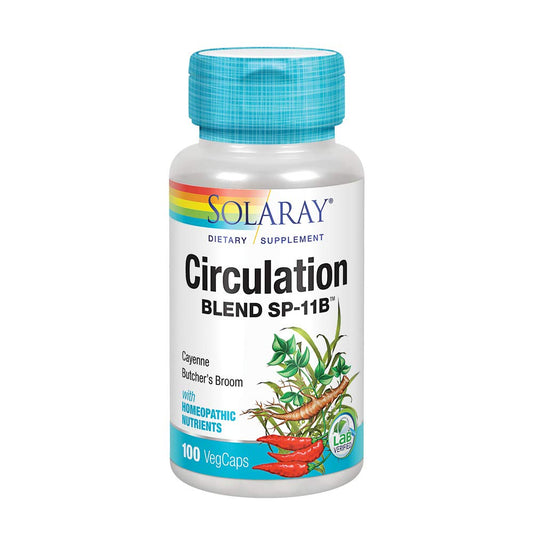 SOLARAY Circulation Blend SP-11B | Herbs & Cell Salt for Healthy Circulatory System Support | 50 Servings | 100 VegCaps SOLARAYBuy Supplements Australia