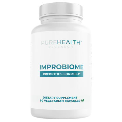 Buy supplements PUREHEALTH Research Improbiome - Prebiotic Fiber - Natural Support for Healthy Gut Prebiotics - Digestive Nutritional Supplements - with Jerusalem Artichoke, Vitaza UK Supplements UK